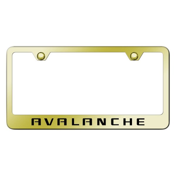 Autogold® - License Plate Frame with Laser Etched Avalanche Logo