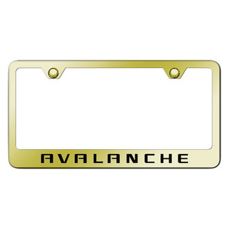 Autogold® - Gold License Plate Frame with Laser Etched Avalanche Logo