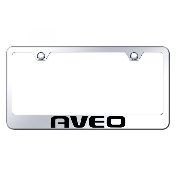 Autogold® - License Plate Frame with Laser Etched Aveo Logo