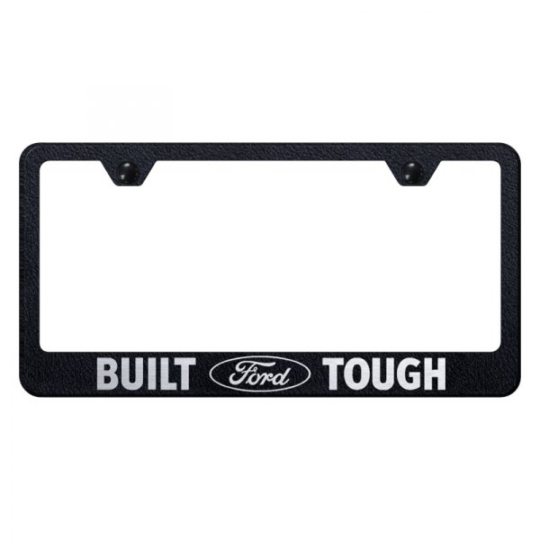 Autogold® - License Plate Frame with Laser Etched Built Ford Tough Logo