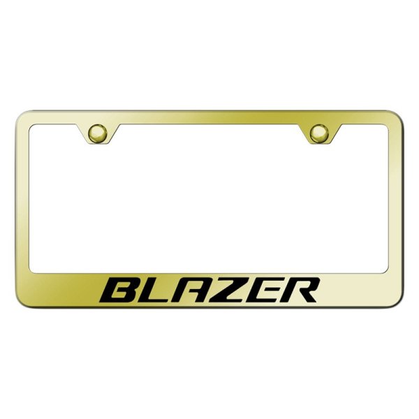 Autogold® - License Plate Frame with Laser Etched Blazer Logo