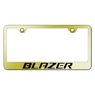 Autogold® - Gold License Plate Frame with Laser Etched Blazer Logo