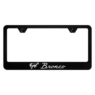 Autogold® - License Plate Frame with Laser Etched Bronco Logo