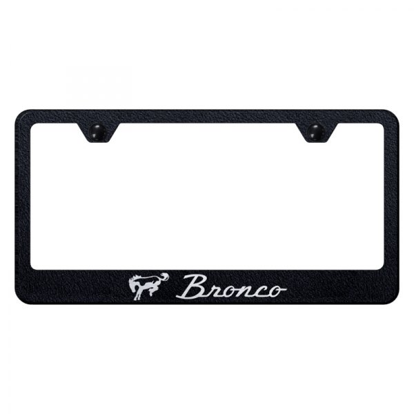 Autogold® - License Plate Frame with Laser Etched Bronco Logo
