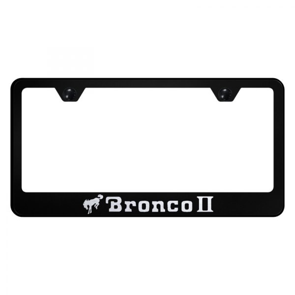 Autogold® - License Plate Frame with Laser Etched Bronco II Logo