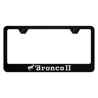 Autogold® - License Plate Frame with Laser Etched Bronco II Logo