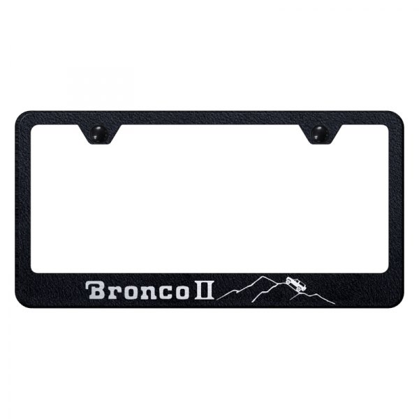 Autogold® - License Plate Frame with Laser Etched Bronco II Logo