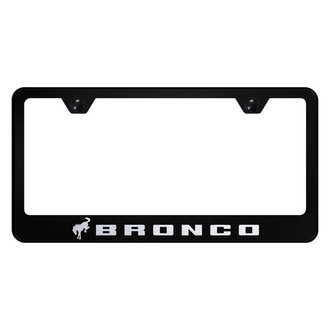 Autogold® - License Plate Frame with Laser Etched Bronco 2020 Logo
