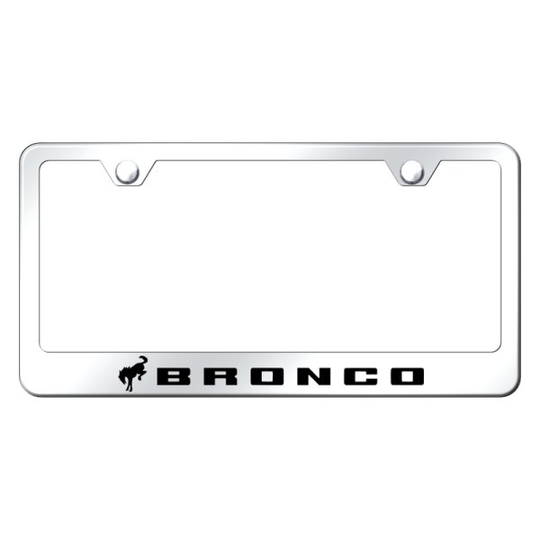 Autogold® - License Plate Frame with Laser Etched Bronco 2020 Logo