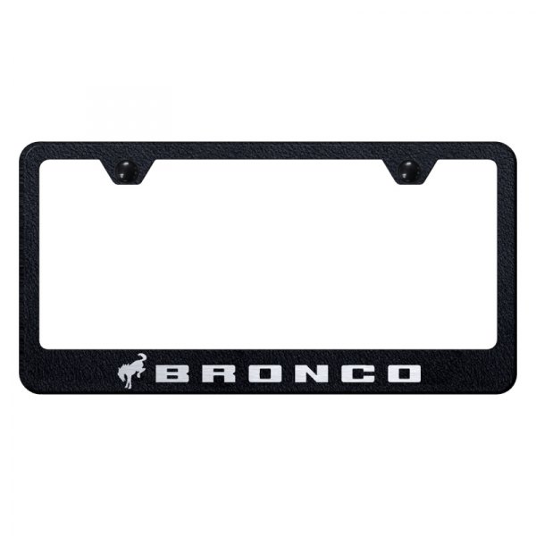 Autogold® - License Plate Frame with Laser Etched Bronco 2020 Logo