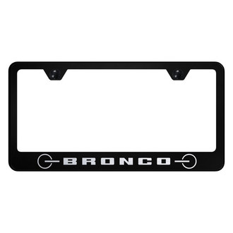 Autogold® - License Plate Frame with Laser Etched Bronco 2020 Grill