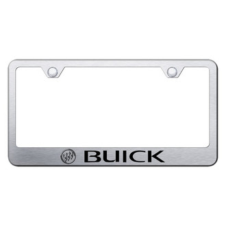 Autogold® - Brushed License Plate Frame with Laser Etched Buick Logo
