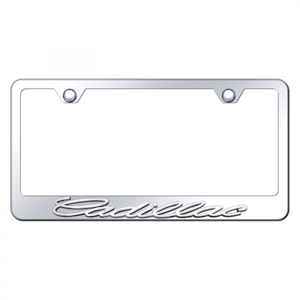 Autogold® - License Plate Frame with 3D Cadillac Logo