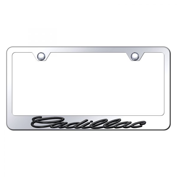 Autogold® - License Plate Frame with 3D Cadillac Logo
