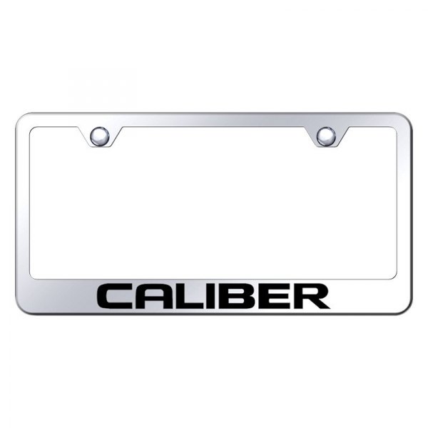 Autogold® - License Plate Frame with Laser Etched Caliber Logo