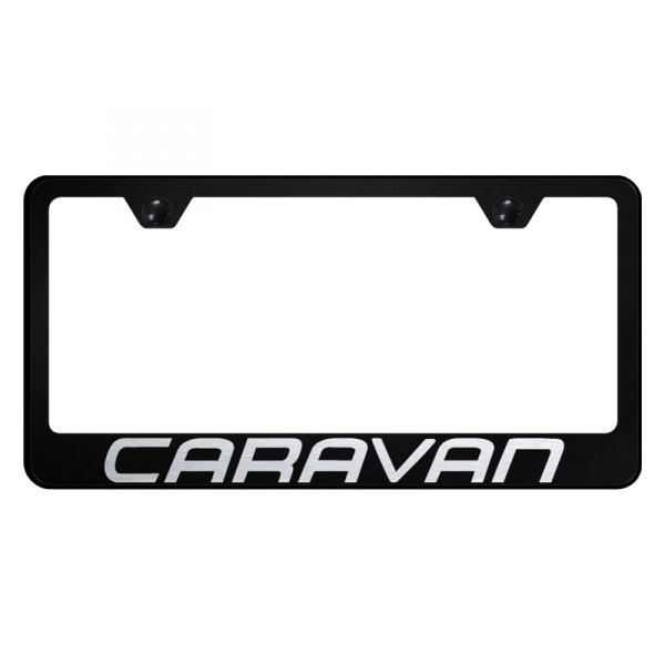 Autogold® - License Plate Frame with Laser Etched Caravan Logo