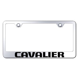 Autogold® - Chrome License Plate Frame with Laser Etched Cavalier Logo