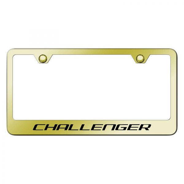 Autogold® - License Plate Frame with Laser Etched Challenger Logo