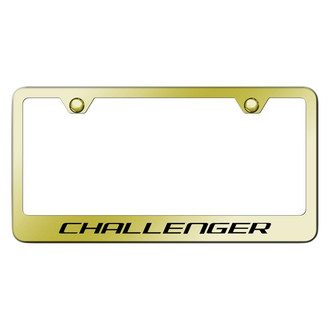 Autogold® - Gold License Plate Frame with Laser Etched Challenger Logo