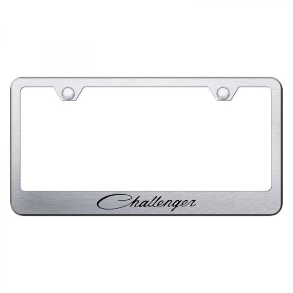 Autogold® - License Plate Frame with Laser Etched Challenger Classic Logo