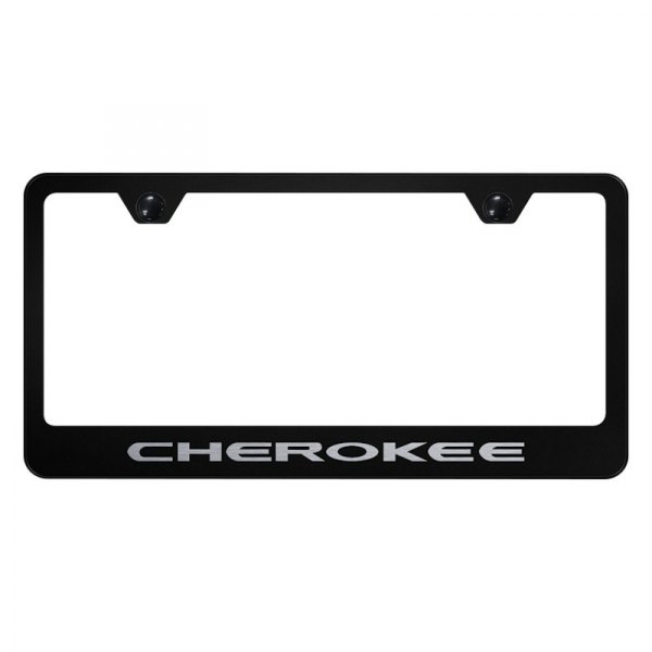 Autogold® - License Plate Frame with Laser Etched Cherokee Logo