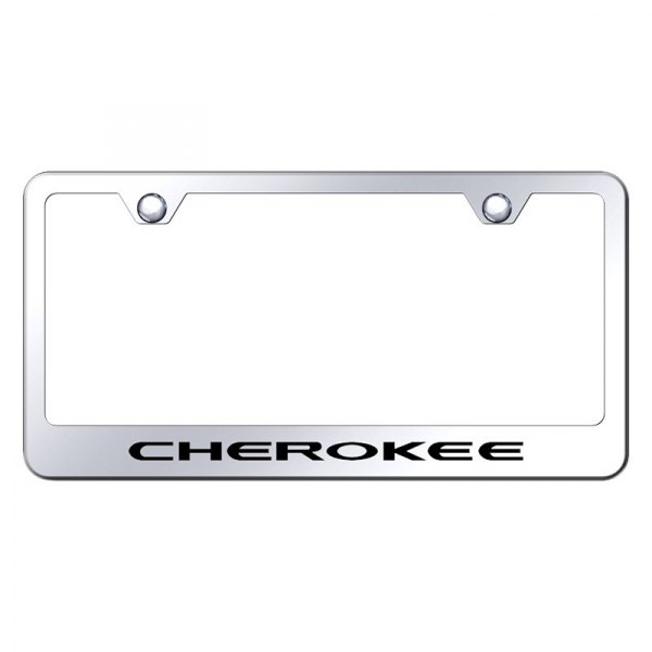 Autogold® - License Plate Frame with Laser Etched Cherokee Logo