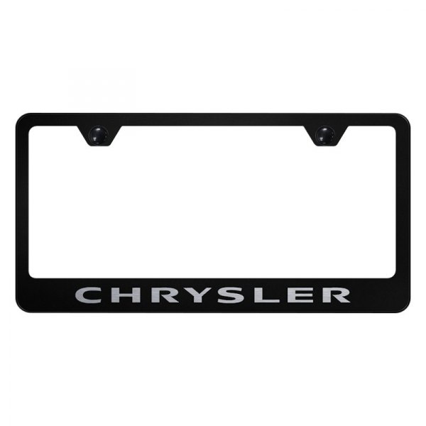 Autogold® - License Plate Frame with Laser Etched Chrysler Logo