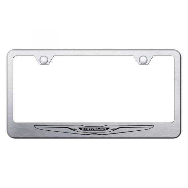 Autogold® - License Plate Frame with Laser Etched Chrysler Only Logo