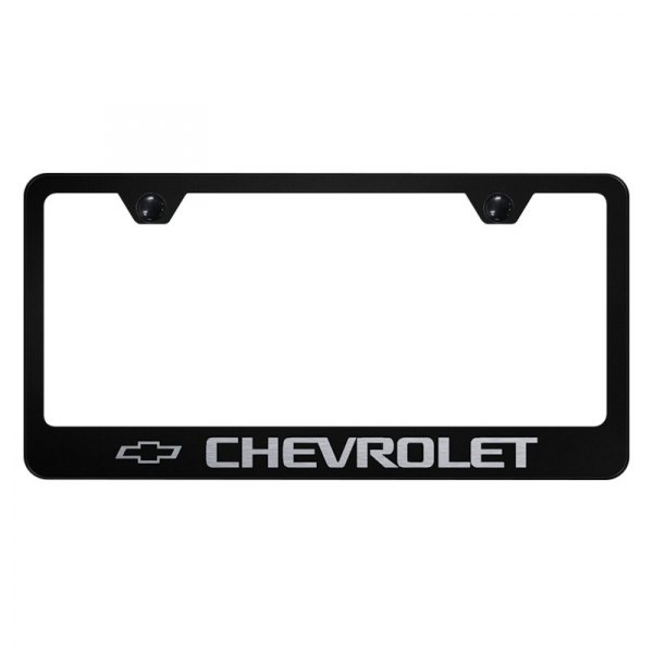 Autogold® - License Plate Frame with Laser Etched Chevrolet Logo