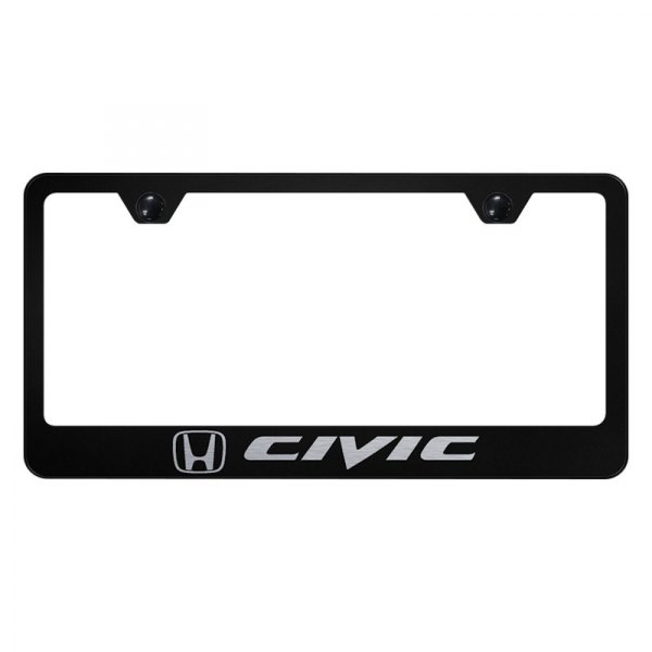 Autogold® - License Plate Frame with Laser Etched Civic Logo