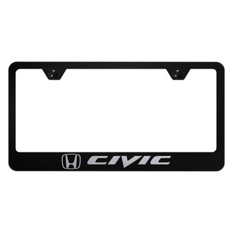 Autogold® - License Plate Frame with Laser Etched Civic Logo