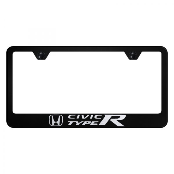 Autogold® - License Plate Frame with Laser Etched Civic Type R Logo