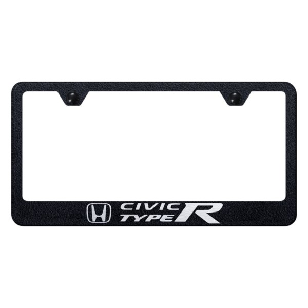 Autogold® - License Plate Frame with Laser Etched Civic Type R Logo