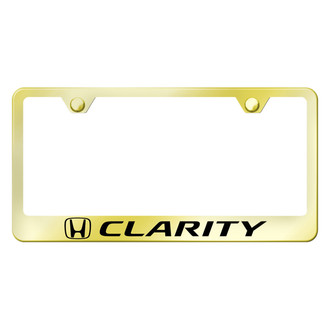 Autogold® - Gold License Plate Frame with Laser Etched Clarity Logo