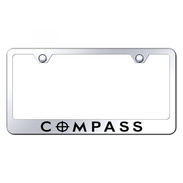 Autogold® - License Plate Frame with Laser Etched Compass Logo