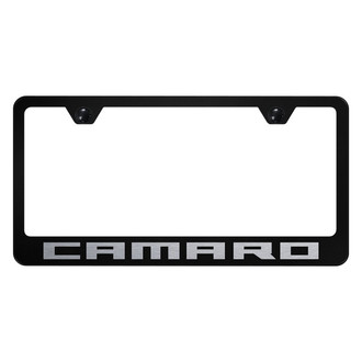 Autogold® - License Plate Frame with Laser Etched Camaro Logo
