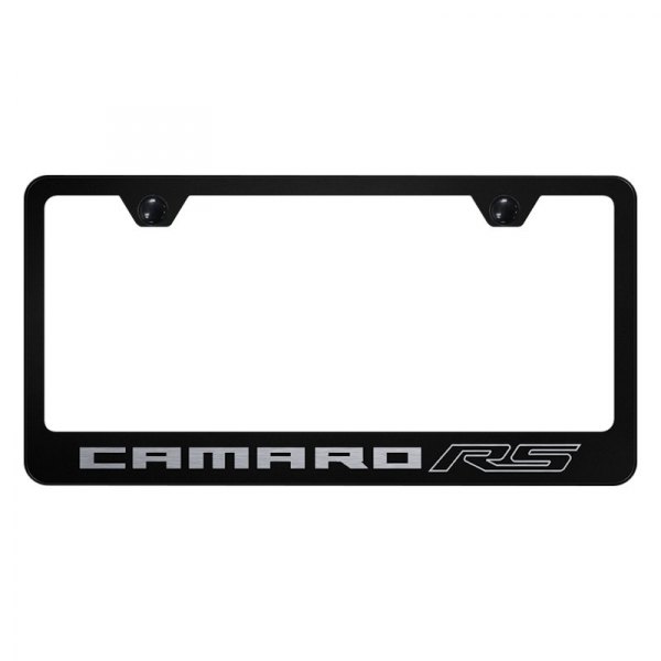 Autogold® - License Plate Frame with Laser Etched Camaro RS Logo