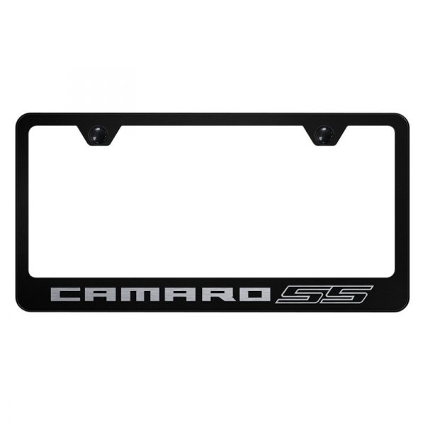 Autogold® - License Plate Frame with Laser Etched Camaro SS Logo