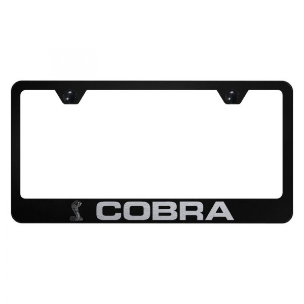 Autogold® - License Plate Frame with Laser Etched Cobra Logo