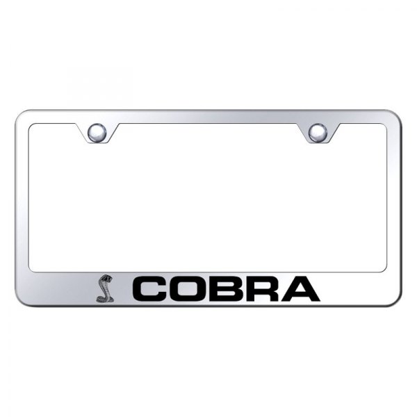 Autogold® - License Plate Frame with Laser Etched Cobra Logo