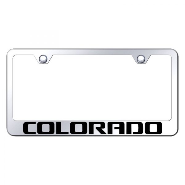 Autogold® - License Plate Frame with Laser Etched Colorado Logo
