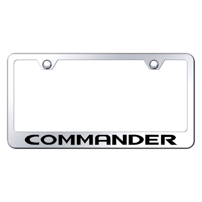 Mach-E Ford Script Laser Etched License Plate Frame; Gold (Universal...
