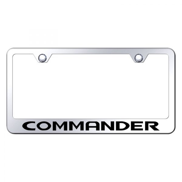 Autogold® - License Plate Frame with Laser Etched Commander Logo
