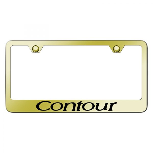 Autogold® - License Plate Frame with Laser Etched Contour Logo