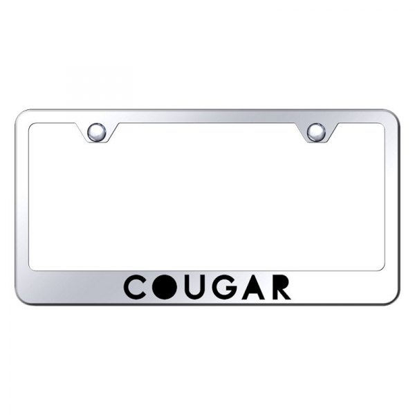 Autogold® - License Plate Frame with Laser Etched Cougar Logo
