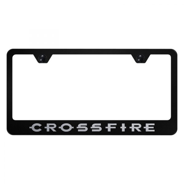 Autogold® - License Plate Frame with Laser Etched Crossfire Logo