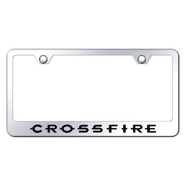 Autogold® - License Plate Frame with Laser Etched Crossfire Logo