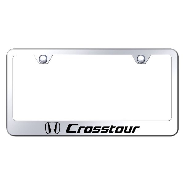 Autogold® - License Plate Frame with Laser Etched CrossTour Logo