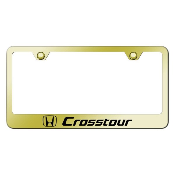 Autogold® - License Plate Frame with Laser Etched CrossTour Logo