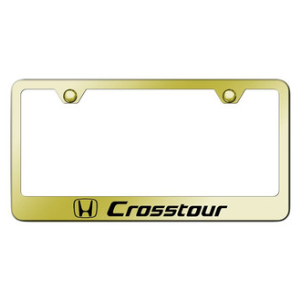 Autogold® - Gold License Plate Frame with Laser Etched CrossTour Logo